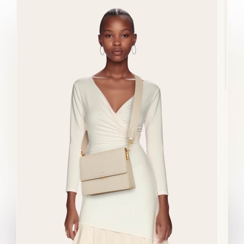 Mini Flap Bag - Lizard Ivory